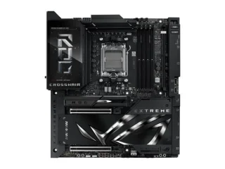 ASUS ROG CROSSHAIR X870E EXTREME Wi‑Fi 7 E‑ATX Motherboard – AMD X870E Chipset, AM5 Socket, DDR5 (Up to 256 GB), 5× M.2 (PCIe 5.0/4.0), 2× PCIe 5.0 x16, 2.5/10 Gb Ethernet & Wi‑Fi 7 + Bluetooth 5.4, USB4 & USB‑C, SupremeFX 7.1 Audio, DIY Overclocking & Aura Sync RGB