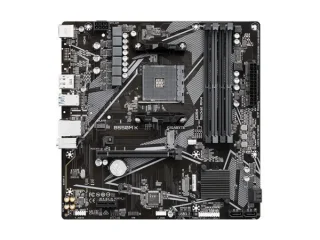 Gigabyte B550M K AM4 Micro‑ATX Motherboard – AMD B550 Chipset, Socket AM4 for Ryzen 3000/4000/5000 Series, DDR4 up to 4733 MT/s OC, Dual M.2 (PCIe 4.0/3.0), Gigabit LAN, HDMI 2.1 & DisplayPort, 4× SATA III, USB 3.2 Gen1 Type‑A & USB 2.0 – Compact Gaming/Build Board