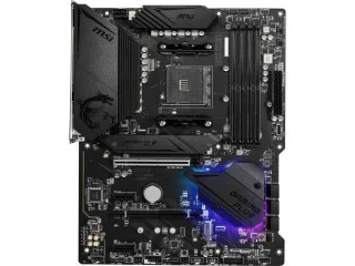 MSI MPG B550 GAMING PLUS AMD B550 ATX Motherboard – AM4 Socket, DDR4 up to 4400 MT/s, 4x DIMM, 2x M.2 (PCIe 4.0/3.0), 6x SATA III, Realtek Gigabit LAN, USB 3.2 Gen 2 Type‑A/C, HDMI + DisplayPort, RGB lighting, Flash BIOS Button – Gaming PC Board