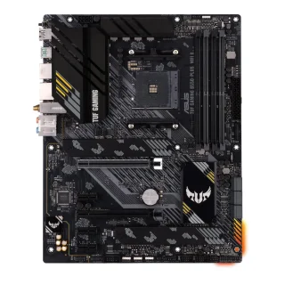 ASUS TUF GAMING B550‑PLUS WIFI II AMD AM4 ATX Motherboard – AMD B550 Chipset, DDR4 up to 4866 MT/s, 4x DIMM, PCIe 4.0 x16 & PCIe 3.0, Dual M.2 NVMe, 6x SATA 6Gb/s, Wi‑Fi 6 (802.11ax), 2.5 Gb Ethernet, HDMI & DisplayPort, USB 3.2 Gen 2 Type‑A/C, Thunderbolt 3 Header, Aura Sync RGB – Gaming PC Mainboard