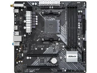 ASRock B450M/AC R2.0 AM4 Micro‑ATX Motherboard ‑ AMD B450 Chipset, Supports Ryzen 2000/3000/4000/5000 Series, DDR4 3200, Dual‑Channel 4 DIMM, Intel Dual‑Band 802.11ac Wi‑Fi + Bluetooth 4.2, Realtek Gigabit LAN, 1× PCIe 3.0 x16, 1× PCIe 2.0, 1× M.2 PCIe Gen3, 4× SATA3, HDMI, 7.1‑Channel HD Audio