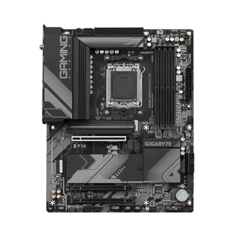 Gigabyte B650 GAMING X AX V2 AM5 ATX Motherboard ‑ AMD B650 Chipset, Socket AM5 for Ryzen 7000/8000/9000 Series, DDR5 8000+ (OC) Support, 8+2+2 Phases VRM, Triple M.2 (PCIe 5.0 + 2× PCIe 4.0), Wi‑Fi 6E (802.11ax) + Bluetooth, 2.5Gb Ethernet, USB 3.2 Gen2x2 Type‑C, HDMI & DisplayPort Outputs, Realtek Audio - Featured Image