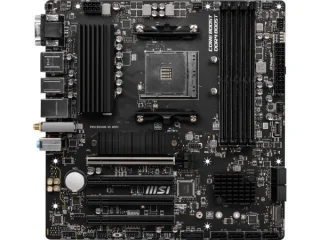 MSI PRO B550M‑VC WIFI AM4 Micro‑ATX Motherboard ‑ AMD B550 Chipset, Supports Ryzen 3000/4000/5000 Series, DDR4 4400(OC), Dual‑Channel 4 DIMM, PCIe 4.0 x16, 2× M.2 + SATA 6Gb/s, Intel/Realtek Gigabit LAN, Wi‑Fi 6E (802.11ax) + Bluetooth 5.2, HDMI/DisplayPort/VGA, USB 3.2 Gen2 Type‑A & USB‑C