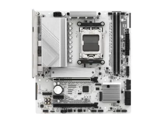 ASRock B650M‑HDV/M.2 White AM5 Micro‑ATX Motherboard – AMD B650 Chipset, AM5 Socket Ryzen 7000/8000/9000 Support, Dual DDR5 (up to 7200+/128 GB), Dual M.2 (PCIe Gen5x4 & Gen4x4), 2.5G LAN, HDMI 2.1 & DisplayPort, Realtek ALC897 7.1 Audio, USB 3.2 Gen2 Type‑C & USB 3.2/USB2.0 Ports, Pre‑Installed I/O Shield