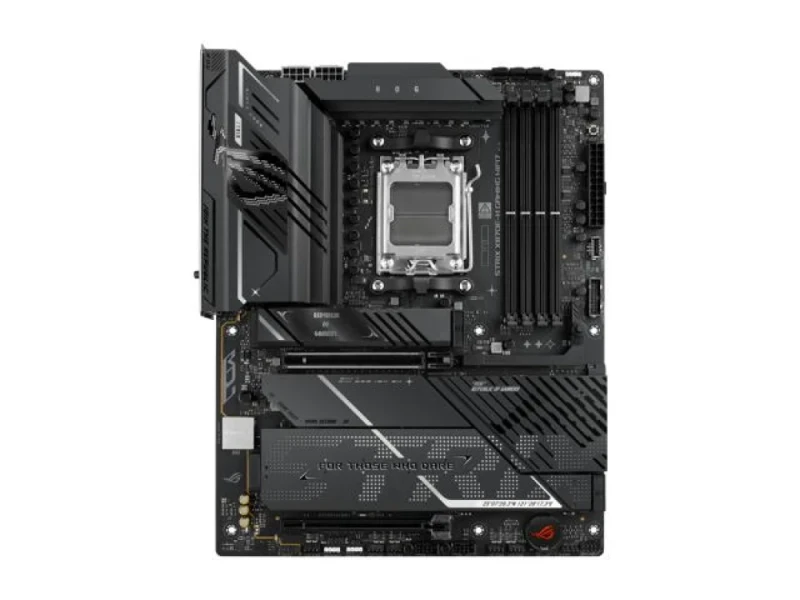 ASUS ROG STRIX X870E‑H GAMING WIFI7 ATX Motherboard – AMD X870E AM5 DDR5 up to 8000+ MT/s (4× DIMM, 256 GB), 4× M.2 (2× PCIe 5.0 & 2× PCIe 4.0), PCIe 5.0 x16, Wi‑Fi 7 (802.11be) & Bluetooth 5.4, Realtek 5 Gb Ethernet, USB4 + USB 3.2 Gen2x2 Type‑C/USB‑A, HDMI 2.1, Realtek ALC1220P 7.1 Audio, Pre‑Installed I/O Shield - Featured Image