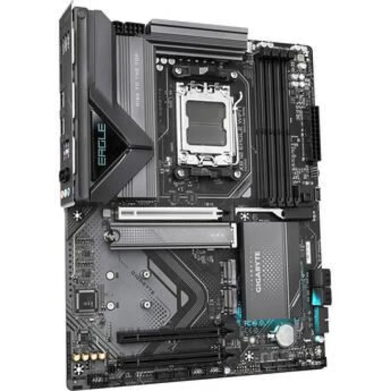 Gigabyte X870 EAGLE WIFI7 AM5 ATX Motherboard – AMD X870 Chipset, AM5 Socket for Ryzen 7000/8000/9000, DDR5 up to 8200 MHz (OC), 4× DIMM, PCIe 5.0 + 2× PCIe 4.0 M.2, Dual USB4 Type‑C, Wi‑Fi 7 & 2.5 GbE LAN, HDMI 2.1, USB 3.2/USB 2.0, Realtek HD Audio - Featured Image