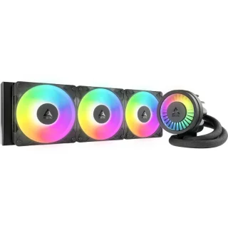 ARCTIC Liquid Freezer III Pro A‑RGB 360 mm AIO CPU Liquid Cooler – Triple P12 Pro A‑RGB 120 mm PWM Fans (Up to 77 CFM & High Static Pressure), 360 mm Aluminium Radiator, 800–2800 rpm Pump, MX‑6 Thermal Paste, A‑RGB Lighting, Intel LGA1851/1700 & AMD AM5/AM4 Compatible High‑Performance All‑in‑One Cooler