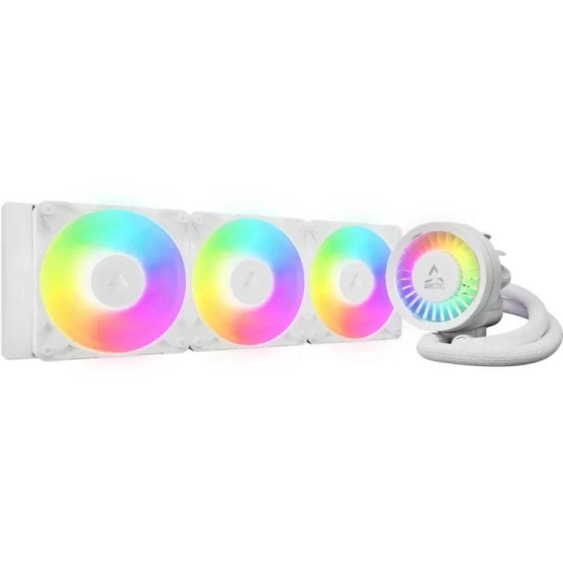 ARCTIC Liquid Freezer III Pro A‑RGB 360 mm AIO CPU Liquid Cooler – Triple P12 Pro A‑RGB 120 mm PWM Fans (Up to 77 CFM), Aluminium 360 mm Radiator with VRM Fan, PWM Pump (800–2800 rpm), MX‑6 Thermal Paste, A‑RGB Lighting, Intel LGA1851/1700 & AMD AM5/AM4 Compatible High‑Performance All‑in‑One Cooling - Featured Image