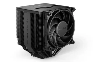 be quiet! Dark Rock Pro 5 Dual‑Tower CPU Air Cooler – Dual Silent Wings/Silent Wings 4 135 mm & 120 mm PWM Fans, 270 W TDP Cooling, 7×6 mm Copper Heat Pipes, Ceramic‑Coated Aluminum Heatsink, 168 mm Height, Broad Intel (LGA1851/1700/1200/115x) & AMD (AM5/AM4) Support, Ultra‑Quiet High‑Performance Cooler (bequiet.com
