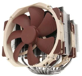 Noctua NH‑D15 Premium Dual‑Tower Air CPU Cooler – Dual NF‑A15 PWM 140 mm Fans, 6‑Heatpipe Copper/Nickel‑Plated Heatsink, PWM Control, Up to 1500 RPM, Quiet High‑Performance Cooling, Intel & AMD Socket Support (LGA1851/1700/1200, AM5/AM4), High CFM Airflow
