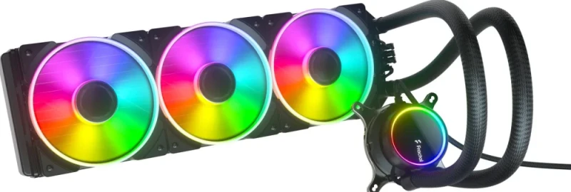 Fractal Design Celsius+ S36 Prisma PWM ARGB 360 mm AIO Liquid CPU Cooler – Triple Prisma AL‑12 PWM ARGB Fans (500–2000 RPM), Aluminum Radiator 403×123×30 mm, Copper Cold Plate, Articulating Elbow Tubes, Dual Auto/PWM Control, Pre‑Applied Thermal Paste, Broad Intel & AMD Socket Support (LGA1851/1700 & AM5/AM4) - Featured Image