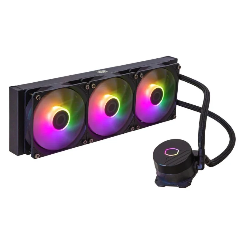Cooler Master MasterLiquid 360L Core ARGB 360 mm AIO Liquid CPU Cooler – Triple 120 mm ARGB PWM Fans (650–1750 RPM, 71.93 CFM), Gen S Dual‑Chamber Pump, Aluminum Radiator (394 × 119.6 × 27.2 mm), CryoFuze Thermal Paste, Intel LGA1851/1700/1200 & AMD AM5/AM4 Support - Featured Image