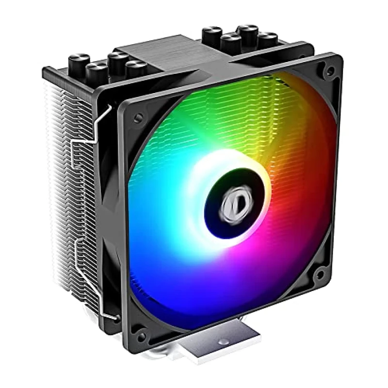 ID‑COOLING SE‑214‑XT ARGB CPU Air Cooler – 4×6 mm Direct Touch Heatpipes, 120 mm ARGB PWM Fan (500–1500 RPM, ~68 CFM, 1.87 mmH₂O), 180 W TDP, Intel LGA1700/1200/1151/1150/1155/1156 & AMD AM4/AM5 Support, 124×72×150 mm Aluminum/Copper Heatsink - Featured Image