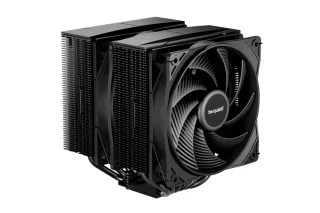 be quiet! Pure Rock Pro 3 CPU Air Cooler – Dual 120 mm PWM Fans, 6 × 6 mm Copper Heatpipes, Rifle Bearing, Up to 250 W TDP, Aluminum Fins & Copper Base, Intel LGA1851/1700/1200/115x & AMD AM5/AM4 Support, 139×124×155 mm Heatsink Air Cooling Solution