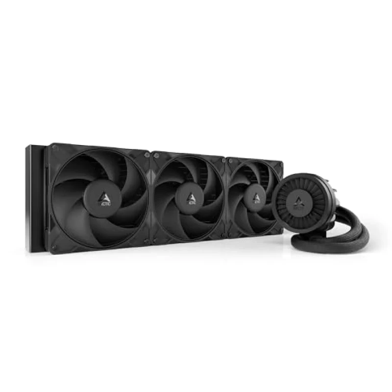 ARCTIC Liquid Freezer III Pro 280 AIO CPU Liquid Cooler – 280 mm Aluminium Radiator, 2× P14 Pro PWM Fans, High‑Flow PWM Pump 800‑2800 rpm, Integrated VRM Fan, MX‑6 Thermal Paste, Intel LGA1851/LGA1700 & AMD AM5/AM4 Support, Black Performance Cooler - Featured Image