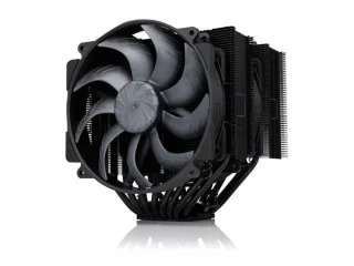 Noctua NH‑D15 G2 chromax.black Premium Dual‑Tower CPU Cooler – High‑Performance Air Cooling with 2× 140 mm NF‑A14x25r G2 PWM Fans, Black Nickel‑Plated Heatpipes & Fins, AM5/AM4 & Intel LGA1700/1851/1200 Socket Support, Offset Design for PCIe Clearance, SecuFirm2+ Mount Kit, NT‑H2 Thermal Paste Included – Quiet, Efficient PC Cooling