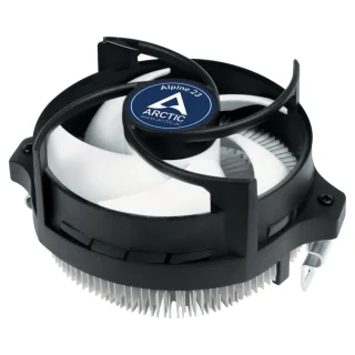 ARCTIC Alpine 23 Compact AMD Air CPU Cooler – 90 mm PWM Fan, Fluid Dynamic Bearing, 100–2000 RPM, MX-2 Pre-Applied Thermal Paste, AM4/AM5 Support, Aluminum Heatsink, Low-Profile 121×98.6×65 mm, Quiet 0.3 Sone, Easy Mount