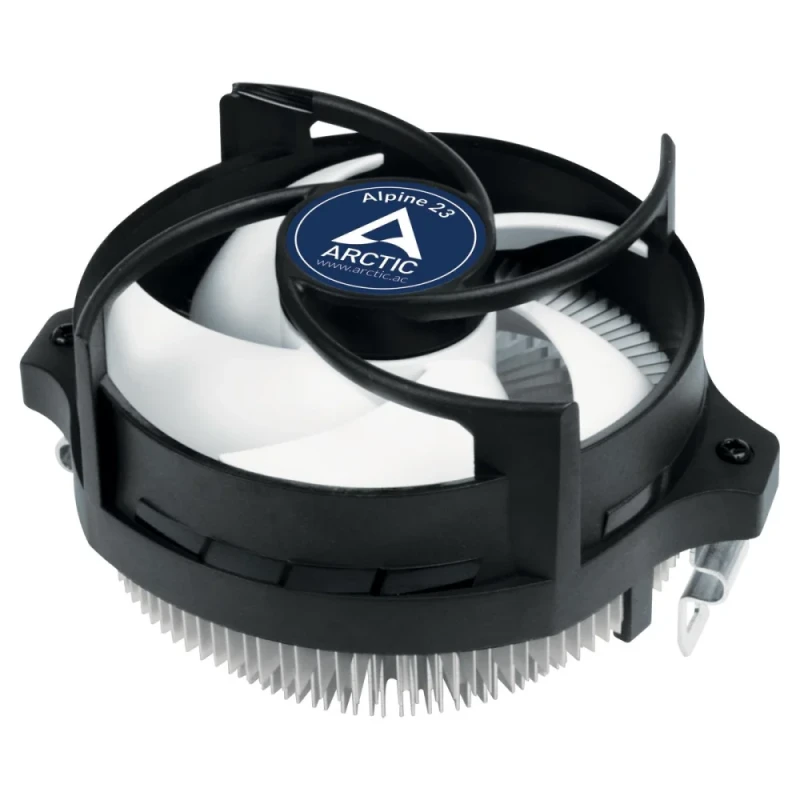 ARCTIC Alpine 23 Compact AMD Air CPU Cooler – 90 mm PWM Fan, Fluid Dynamic Bearing, 100–2000 RPM, MX-2 Pre-Applied Thermal Paste, AM4/AM5 Support, Aluminum Heatsink, Low-Profile 121×98.6×65 mm, Quiet 0.3 Sone, Easy Mount - Featured Image