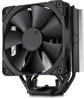 Noctua NH-U12S chromax.black 120 mm Premium CPU Air Cooler – Single-Tower Heatsink with NF-F12 PWM Fan, 755 g Total Weight, 158 mm Height, SSO2 Bearing, Black Nickel-Plated Copper Heatpipes & Aluminium Fins, Broad Intel & AMD Socket Support (LGA1700/AM5), SecuFirm2 Mounting, Low-Noise Adaptor
