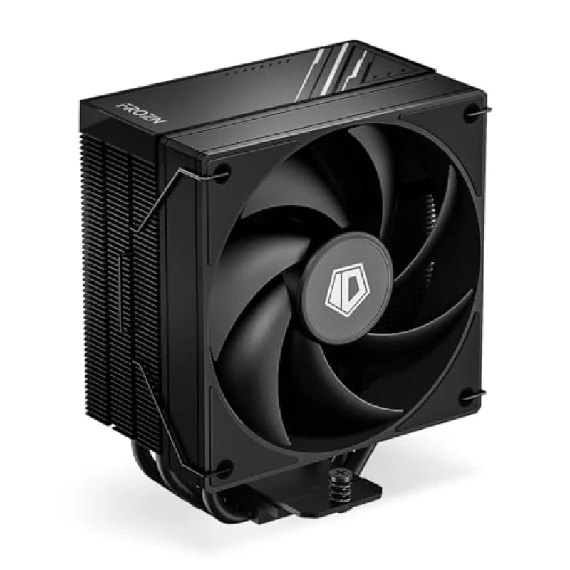 ID‑COOLING FROZN A410 BLACK CPU Air Cooler – 120 mm PWM Fan, 4× Direct‑Touch Heatpipes, 78.25 CFM Airflow, 220 W TDP, Compact 152 mm Height, Aluminum Heatsink, Fluid Dynamic Bearing, Intel LGA1700/1200/115x & AMD AM5/AM4 Support - Featured Image
