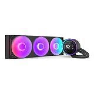 NZXT Kraken Elite 360 RGB (2024) 360 mm AIO Liquid CPU Cooler – 2.72″ IPS LCD Display, 3 × F360 RGB Core Fans, 75.12 CFM Airflow, Fluid Dynamic Bearing, Copper Cold Plate, Aluminum Radiator, PWM Pump 800–2800 RPM, AM5/AM4 & Intel LGA1851/1700/1200 Socket Support, Black/White