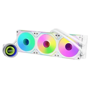 Lian Li Galahad II Trinity SL‑INF 360 mm ARGB AIO Liquid CPU Cooler – Triple 120 mm UNI FAN SL‑INF PWM Fans, Aluminum 397.5×119.2×27 mm Radiator, 3200 RPM Pump, 61.3 CFM Airflow, 2.66 mm H₂O Static Pressure, Broad Intel (LGA1700/1200/115x) & AMD (AM5/AM4) Support, Black/White Options