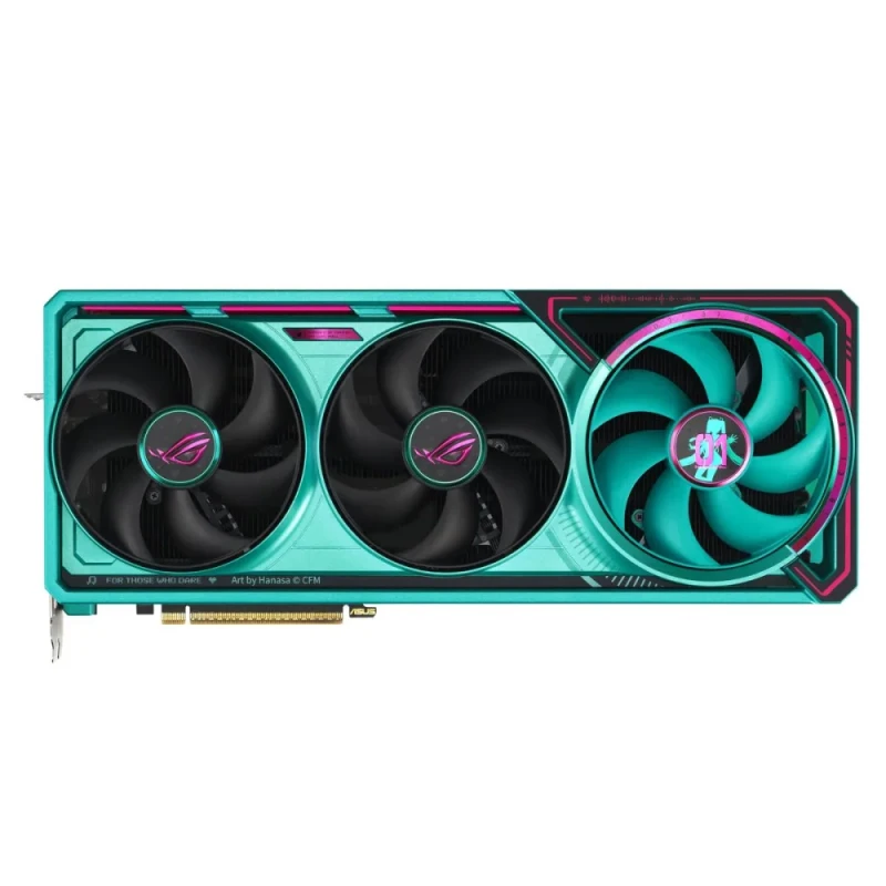 ASUS ROG Astral OC Hatsune Miku Edition GeForce RTX 5080 16GB – NVIDIA Next-Gen GPU, 16GB GDDR7, Boost Clock up to 2900 MHz, Premium Triple-Fan ROG Cooling, Factory OC, Ray Tracing & AI Features, PCIe 5.0, 358 mm - Featured Image