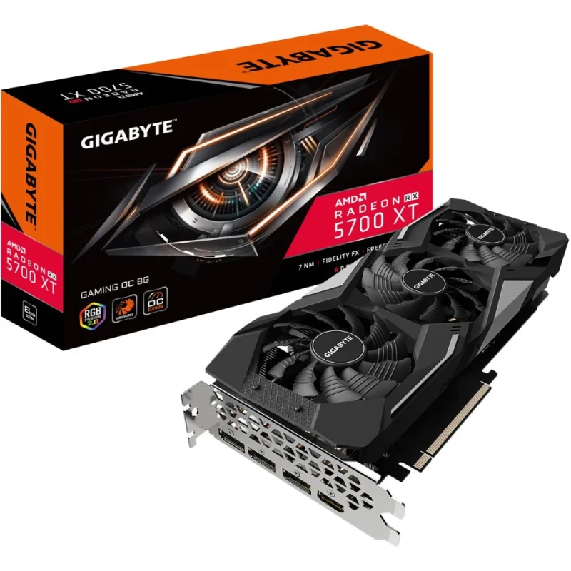 Gigabyte GAMING OC Radeon RX 5700 XT 8GB – AMD RDNA GPU, 8GB GDDR6, 256-bit, Boost Clock up to 1905 MHz, Triple-Fan GAMING Cooling, Factory Overclock, PCIe 4.0, HDMI/DP Outputs, 280 mm Card - Featured Image