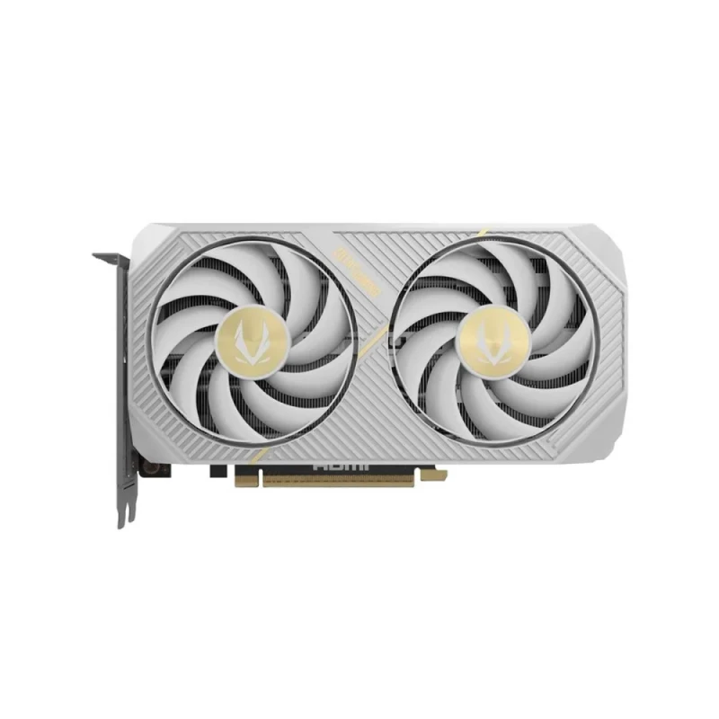 ZOTAC GAMING GeForce RTX 5060 Ti Twin Edge OC 16GB GDDR7 PCIe 5.0 Graphics Card – NVIDIA Blackwell RTX 5060 Ti GPU, 4608 CUDA Cores, 16 GB 128-bit GDDR7, 2602 MHz Boost, 220.5 mm Compact Dual-Fan IceStorm 2.0 Cooling, 3x DisplayPort 2.1b + HDMI 2.1b Outputs, Metal Backplate White/Gold Gaming GPU - Featured Image