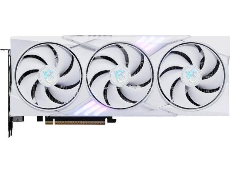 MSI GeForce RTX 5060 GAMING TRIO OC 8GB GDDR7 PCIe 5.0 Graphics Card White – NVIDIA RTX 5060 GPU, 3840 CUDA Cores, 300 mm Triple-Fan Cooling, 28 Gbps 128-bit Memory, 3x DisplayPort 2.1b + HDMI 2.1b Outputs, RGB, Metal Backplate, 155 W TDP - Featured Image