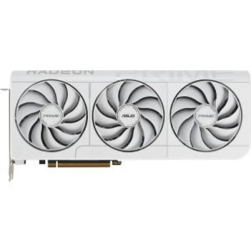 ASUS PRIME OC Radeon RX 9070 XT 16GB White – AMD RDNA 4 GPU, PCIe 5.0, 16GB GDDR6 256-bit, 3030 MHz Boost OC, 3x8-pin, 4 Display Outputs (3xDP 2.1a + HDMI 2.1b), 312x130x50 mm Triple-Fan Cooling - Featured Image