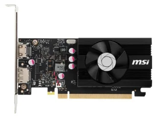 MSI D4 LP OC GeForce GT 1030 DDR4 4GB Black – NVIDIA Pascal GT 1030 GPU, 4GB DDR4 64‑bit, 1430 MHz Boost, PCIe 3.0 x4 Low‑Profile Passive Cooling, HDMI 2.0b + DisplayPort 1.4a, 150 mm Compact Card for HTPC & Small Builds