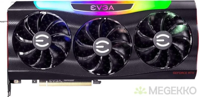 EVGA FTW3 ULTRA GAMING GeForce RTX 3090 24GB Black 300 mm – NVIDIA Ampere RTX 3090 GPU, 10496 CUDA Cores, 24 GB GDDR6X 384-bit, PCIe 4.0 x16, iCX3 Triple-Fan Active Cooling, 3x DisplayPort 1.4a & HDMI 2.1, ARGB LED & Metal Backplate, 2.75-Slot High-Performance Graphics Card - Featured Image