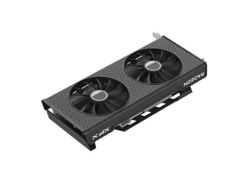 XFX Speedster SWFT 210 Core Radeon RX 7700 XT 12GB Black 280 mm – AMD RDNA 3 RX 7700 XT GPU, 3456 Stream Processors, 12GB GDDR6 192-bit 18 Gbps, PCIe 4.0 x16, Dual-Fan Active Cooling, 3x DisplayPort 2.1 & HDMI 2.1, 2.5-Slot Gaming Graphics Card - Featured Image
