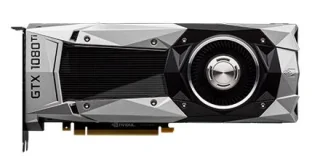 NVIDIA GeForce GTX 1080 Founders Edition 8GB GDDR5X PCIe 3.0 Graphics Card – 256‑bit Memory Bus, 2560 CUDA Cores, 1607 MHz Base / 1733 MHz Boost Clock, 320 GB/s Bandwidth, Dual‑slot Blower Cooler, 267 mm Length, DisplayPort 1.4 / HDMI 2.0b / DVI‑D Outputs – Pascal Architecture Gaming GPU