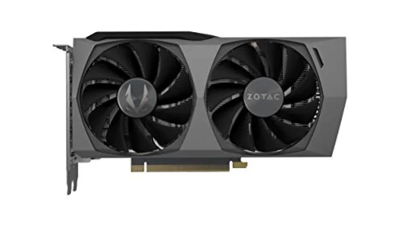 Zotac GAMING Twin Edge OC GeForce RTX 3060 Ti LHR 8GB GDDR6 Graphics Card, NVIDIA Ampere GPU with 4864 CUDA Cores, 256-bit Memory Bus, Boost ~1695 MHz, Dual IceStorm 2.0 Fans, Metal Backplate, PCIe 4.0 x16, 3x DisplayPort 1.4a & HDMI 2.1, Dual-Slot 222 mm Length - Featured Image