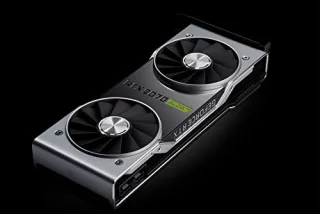 NVIDIA Founders Edition GeForce RTX 2070 SUPER 8GB GDDR6 Graphics Card, NVIDIA Turing GPU with 2560 CUDA Cores, 256‑bit Memory Bus, PCIe 3.0 x16, Dual‑Fan Cooling, 267 mm Length, 215 W TDP, 1x HDMI 2.0 + 3x DisplayPort 1.4a, Silver/Black Reference Design