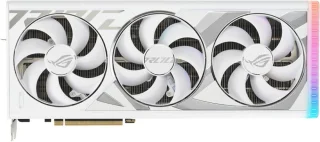 ASUS ROG Strix GeForce RTX 4090 Gaming OC White 24GB GDDR6X PCIe 4.0 Graphics Card – NVIDIA Ada Lovelace 16,384 CUDA Cores, OC Mode 2640 MHz Boost, 3x Axial-Tech Fans, 3x DisplayPort 1.4a & 2x HDMI 2.1, 3.5-Slot, 358 mm Length High-End GPU for 4K/AI/DLSS3 Performance