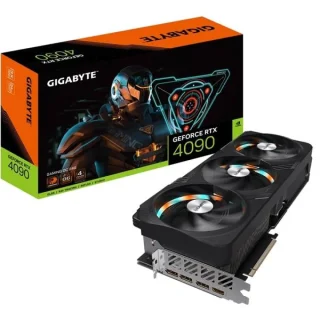 Gigabyte GeForce RTX 4090 GAMING OC 24GB GDDR6X PCIe 4.0 Graphics Card – NVIDIA Ada Lovelace 16384 CUDA Cores, 2535 MHz Boost, 384-bit 24 GB Memory, WINDFORCE Triple-Fan Cooling, 3x DisplayPort 1.4 & HDMI 2.1, 340 mm Length, Black/Grey GV-N4090GAMING OC-24GD