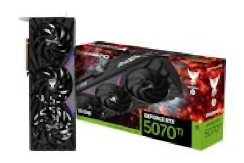 Gainward Speedster Phoenix-S GeForce RTX 5070 Ti 16GB – NVIDIA Blackwell GPU, 8960 CUDA Cores, 16GB GDDR7 256-bit, PCIe 5.0, Triple-Fan Active Cooling, 3x DisplayPort 2.1 & HDMI 2.1, 332 mm Black/Silver Gaming Graphics Card - Featured Image