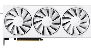 XFX Radeon RX 9070 Swift OC 16GB White – AMD RDNA 4 GPU, 16 GB GDDR6 256-bit Memory, Triple-Fan PCIe 5.0 Graphics Card, 325 mm Length, 3x DisplayPort 2.1 & HDMI 2.1 Outputs, 3.5-Slot Cooling for High-Performance 1440p/4K Gaming