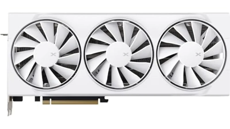 XFX Radeon RX 9070 Swift OC 16GB White – AMD RDNA 4 GPU, 16 GB GDDR6 256-bit Memory, Triple-Fan PCIe 5.0 Graphics Card, 325 mm Length, 3x DisplayPort 2.1 & HDMI 2.1 Outputs, 3.5-Slot Cooling for High-Performance 1440p/4K Gaming - Featured Image