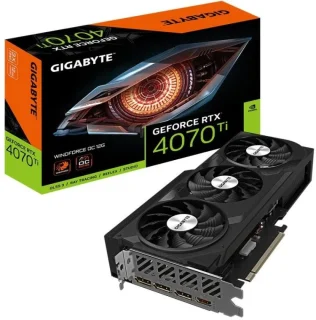 Gigabyte GeForce RTX 4070 Ti SUPER WINDFORCE OC 16GB Graphics Card – NVIDIA Ada Lovelace GPU, 16GB GDDR6X 256-bit Memory, PCIe 4.0 x16, 8448 CUDA Cores, 261 mm Compact Triple-Fan WINDFORCE 3X Cooling, 1x HDMI 2.1a & 3x DisplayPort 1.4a, Black Gaming GPU