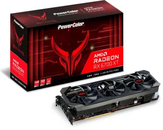 PowerColor Red Devil Radeon RX 6700 XT 12GB OC Graphics Card – AMD RDNA 2 RX 6700 XT GPU, 12 GB GDDR6 192-bit Memory, 2560 Stream Processors, PCIe 4.0 x16, Triple-Fan Active Cooling, HDMI 2.1 + 3x DisplayPort 1.4, 320 mm Black Gaming GPU