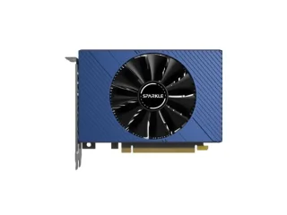 Sparkle Intel Arc A380 ELF 6GB Graphics Card – Intel Arc A380 GPU, 6 GB GDDR6 96-bit Memory, PCIe 4.0 x8 Interface, 152.6 mm Compact Single-Fan Active Cooling, 1x HDMI 2.0b & 3x DisplayPort 2.0, 8K Support, Black/Blue Gaming GPU
