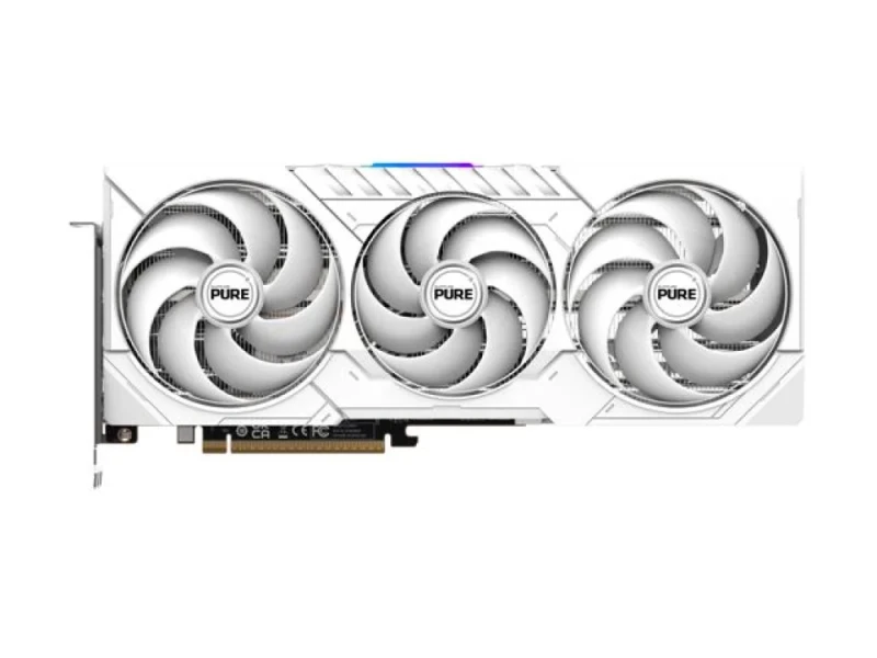 Sapphire PURE Radeon RX 9070 16GB GDDR6 PCIe 5.0 Graphics Card – AMD Radeon RX 9070 GPU, 3584 Stream Processors, 16 GB 256-bit GDDR6 Memory @ 20 Gbps, Tri-X Triple-Fan Cooling, 2x HDMI 2.1a & 2x DisplayPort 2.1a, White 320 mm Length - Featured Image