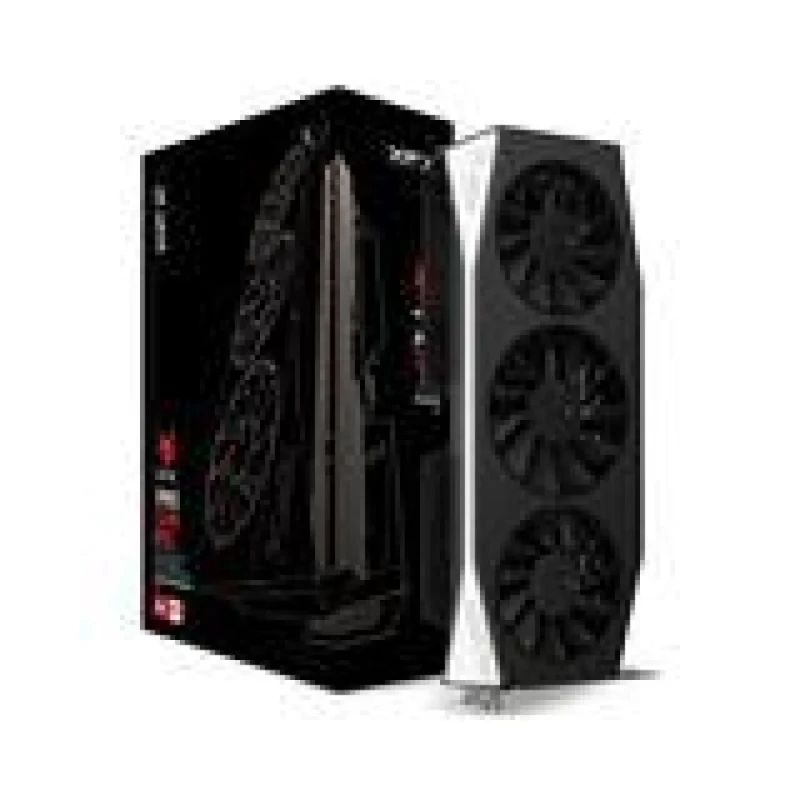 XFX Mercury OC Radeon RX 9060 XT 16GB Triple-Fan PCIe 5.0 Graphics Card – 320 mm Black/Silver GPU, 16 GB GDDR6, 128-bit, RDNA 4, 3320 MHz Boost, DisplayPort 2.1 x2, HDMI 2.1, 1x8-Pin PSU, 450 W PSU Req. - Featured Image