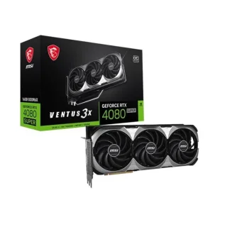 MSI VENTUS 3X OC GeForce RTX 4080 SUPER 16GB PCIe 4.0 x16 Graphics Card – NVIDIA Ada Lovelace GPU, Triple Fan, 322 mm High-End Gaming GPU