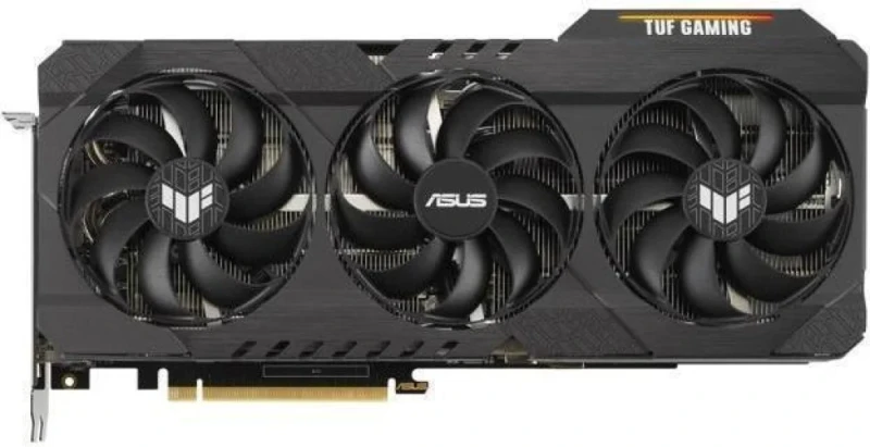 ASUS TUF GAMING OC NVIDIA GeForce RTX 3090 24GB GDDR6X PCIe 4.0 Graphics Card – Ampere RTX 3090 GPU with 10 496 CUDA Cores, 24 GB 384-bit High-Speed Memory, OC Mode Boost ~1770 MHz, Triple Fan Cooling, 2x HDMI 2.1 + 3x DisplayPort 1.4a, 300 mm Black Gaming Design - Featured Image