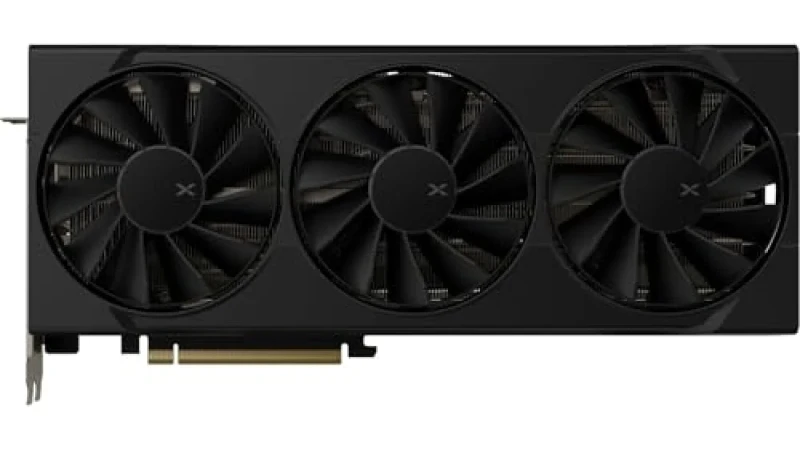 XFX Swift Radeon RX 9070 XT 16GB GDDR6 Graphics Card – AMD RDNA 4 RX 9070 XT GPU, 16 GB GDDR6 256-bit Memory, 2970 MHz Boost, PCIe 5.0 x16, Triple Fan Active Cooling, 3x DisplayPort 2.1 & 1x HDMI 2.1, 3.5-Slot Black GPU, 325 mm for High-End 4K/Creative Performance - Featured Image